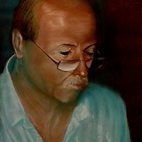 Autoportret, 40x30 cm, pastel